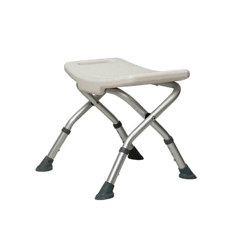 Cadeira dobrável de alumínio leve, cadeira para adultos com chuveiro embutido na mão