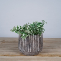 Ventes en gros de pots de fleurs décoratifs écologiques en ciment de style américain faits à la main, pour la maison, le jardin, l'intérieur, emballage en carton