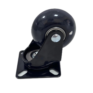 Ruedas giratorias de PU de 2.5 pulgadas con freno para silla de oficina, cocina, comedor, escuela, gimnasio, interior, exterior, baño y muebles. - Product Image 1