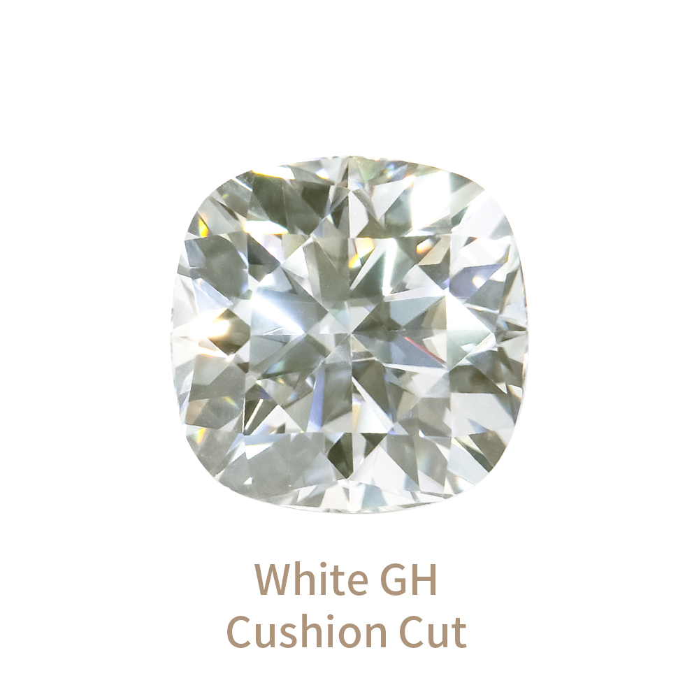 White GH Cushion Cut