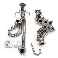 Collecteurs d'échappement en acier inoxydable poli, soudés TIG, à montage direct pour Ford Probe V6