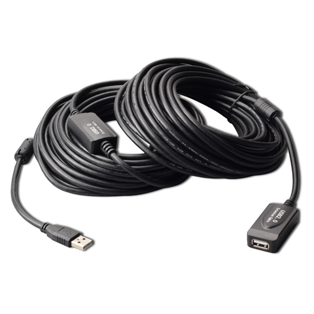 Long USB 2.0 Extension Cable Male to Female Active Repeater Extension Cable High Speed 480 Mbps