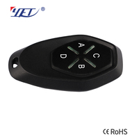 Télécommande sans fil RF d'usine 433 MHz 4 boutons 12 V à code d'apprentissage