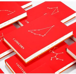 12 Zodiac Constellation Creative Étudiant En Cuir Pu A5 Voyage Fil Relié Note Livre Business School Bureau Secret Journal Journal - Product Image 3