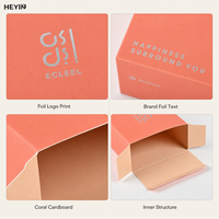 Maßgefertigte Siebdruck-Logo Faltschachtel Hautpflege Kosmetik Parfüm Korallen-Karton Einzelhandels-Geschenkverpackung Großhandel