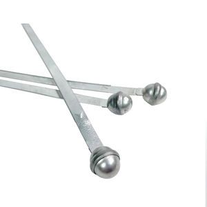 Sceau métallique en acier Tinaplate pour câble, robuste, de type boule, pour <span class=keywords><strong>sangle</strong></span> de sécurité en polyester, sceau métallique gaufré - Product Image 2