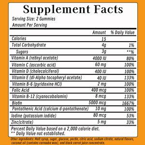 Suplementos Herbales Naturales Más Vendidos, Gomitas para el Crecimiento del Cabello con Ácido Fólico y Vitamina B12, Gomitas Dietéticas que Producen Antioxidantes - Product Image 4