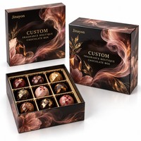 Maßgefertigte Valentinstag-Schokoladen-Geschenkbox Duft-Boutique-Verpackung Basis- und Deckel-Design CMYK-Druck Glänzend Laminiertes Logo
