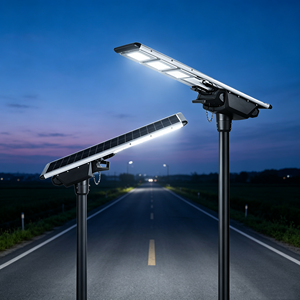 Farola Solar Inteligente IoT <span class=keywords><strong>de</strong></span> 80W con Control Remoto por Aplicación, Batería <span class=keywords><strong>de</strong></span> Litio, Lámpara <span class=keywords><strong>de</strong></span> Calle para Proyectos <span class=keywords><strong>de</strong></span> Ciudad Inteligente - Product Image 1