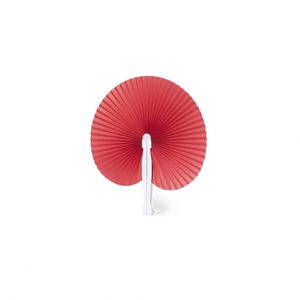 Éventails pliables blancs vierges personnalisables avec logo, impression numérique, design en forme de cœur, cadeaux promotionnels écologiques - Product Image 2