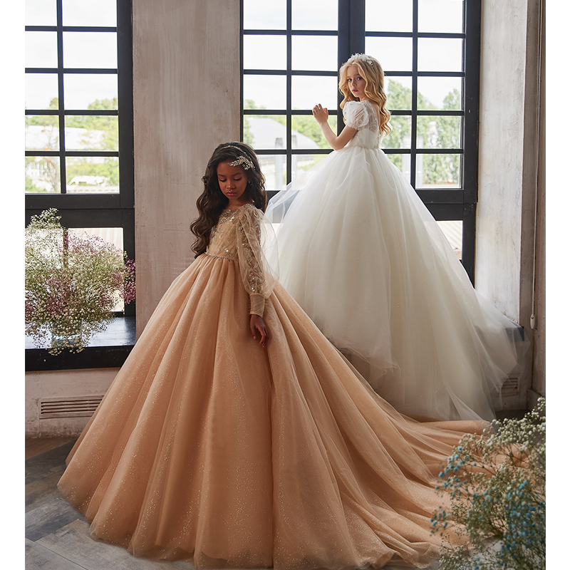 Puffy Long Dresses For Kids China Trade 