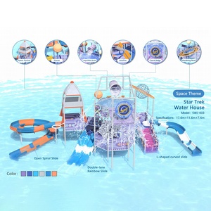 Tobogán Acuático <span class=keywords><strong>de</strong></span> Fibra <span class=keywords><strong>de</strong></span> Vidrio, Equipo para Parque Acuático <span class=keywords><strong>de</strong></span> Acero Inoxidable 304, Rocket Outdoor Park - Product Image 2