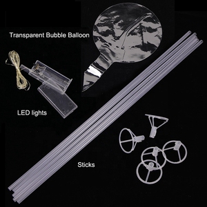 Kit Fai-da-Te per <span class=keywords><strong>Palloncini</strong></span> Bobo Luminosi a LED - Luci Fatate da 3 Metri Palloncino da 20 Pollici <span class=keywords><strong>di</strong></span> Diametro per Matrimoni Feste <span class=keywords><strong>di</strong></span> Natale SBB025 - Product Image 2