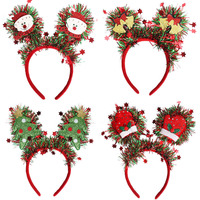 Nouveau serre-tête à sequins pour sapin de Noël, pinces à cheveux de Noël pour adultes et enfants, serre-tête de costume de fête, vente directe d'usine