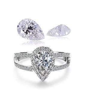 Thanh lịch lê hình phòng thí nghiệm phát triển đầy kim cương Loose đá màu D với IGI giấy chứng nhận cho đồ trang sức lãng mạn crafting lanxin thương hiệu - Product Image 2