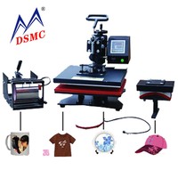 Vente directe d'usine 8 en 1 Combo Machine de transfert de chaleur par sublimation Heatpress Machine d'impression de t-shirt
