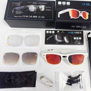 Wholesale AI Smart Glasses Audio Video Recording 8MP Camera <b>Bluetooth</b> 5.3 Smart Eyewear for Outdoor Sports Work AI Translation - Product Image 1