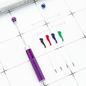 ปากกาลูกลื่นแบบกด 4-in-1 หลากสี สามารถตกแต่งด้วยลูกปัดได้ 20 สี สำหรับงาน DIY อุปกรณ์สำนักงานและงานฝีมือสำหรับโรงเรียน - Product Image 4