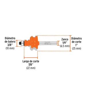 Master con 24 unità Router bit, jovel, 1 ', con cuscinetto, Truper - Product Image 3