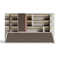 Ensemble de table de conférence moderne à petites places Nouveau mobilier de bureau Table de réunion en bois de style Europe du Nord pour les écoles et les bureaux