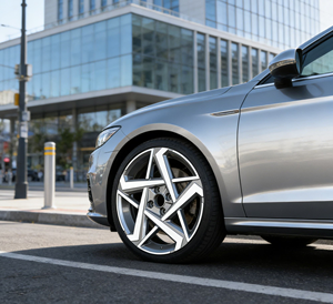 Cerchi Auto in Lega di Alluminio Forgiati Personalizzati Lisci e Lucidati Grigio Canna di Fucile Nuovi R17x7.0 Pollici per I10 <span class=keywords><strong>Bayon</strong></span> - Product Image 5