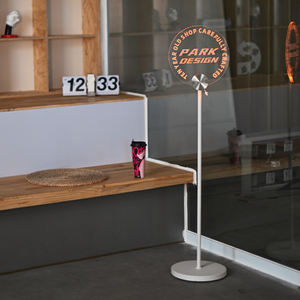 Store Creative Display Logo Carga USB Glow Floor Sign Personalización de contenido - Product Image 6