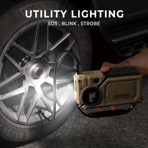 Démarreur de <span class=keywords><strong>voiture</strong></span> portable 4-en-1 avec compresseur d'air 150 PSI, pompe à pneus et <span class=keywords><strong>batterie</strong></span> 20000 mAh pour vélo, ballon, SUV, camping - Product Image 5