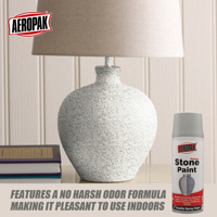 AEROPAK 400ML Aérosol inodore à effet pierre grossière artificielle pour peinture extérieure, revêtement liquide pour sols en gravier et pierres
