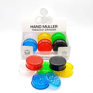 60mm 2024 New Style <b>Plastic</b> <b>Grinder</b> Different Color for Tobacco for Smoking - Product Image 2