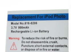 Oem बैटरी के लिए आइपॉड 4 4th फोटो 4 616-0183 pe435a a1099 20gb 40gb 60gb 750mah - Product Image 6