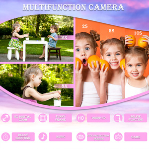 Appareils <span class=keywords><strong>photo</strong></span> de poche, <span class=keywords><strong>appareil</strong></span> <span class=keywords><strong>photo</strong></span> numérique pour selfie, caméra vidéo pour enfants, jouet avec objectif HD pour les cadeaux d'enfants - Product Image 5