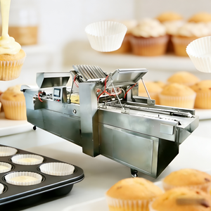 Machine industrielle entièrement automatique à grande vitesse pour la fabrication de mini-muffins et de gâteaux, populaire auprès des fournisseurs - Product Image 2