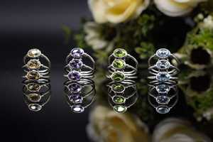 Pierres précieuses naturelles, bague en argent sterling 925 faite à la main avec pierre de citrine, produit de qualité supérieure, design tendance et unique, bijoux pour femmes et filles - Product Image 2