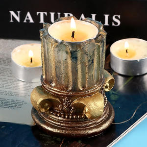 Venta caliente DIY decoración de escritorio <span class=keywords><strong>Pilar</strong></span> Santo aromaterapia portavelas molde de yeso líquido Gel de silicona goteo herramientas de pastel - Product Image 4