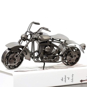 Modellino di Moto <span class=keywords><strong>Vintage</strong></span> in Ferro Fatto a Mano, Decorazione Creativa per la Casa, Nuova Decorazione Cinese per il Soggiorno - Product Image 1