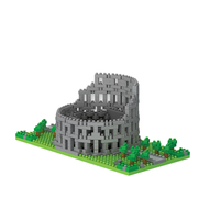 Taj Mahal Building Tower Toy Jeu de blocs ABS de 40 pièces pour l'assemblage éducatif Kit de construction de modèles miniatures