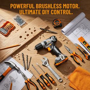 Taladro Inalámbrico AOZOU, Batería de Iones de Litio de 3.6V, Torque Máximo de 12Nm, Motor con Escobillas, 1300 RPM, para Bricolaje en Madera, Plástico, Metal Blando, Uso Doméstico - Product Image 2