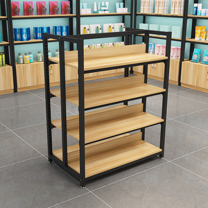 מסחרי סופרמרקט עץ סופרמרקט חנות מכולת גונדולה תצוגה מתלה אירו בגודל מותאם אישית עבור חנויות נוחות - Product Image 4