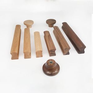 现代简约橱柜抽屉原木门把手北欧衣柜门木制把手橱柜门实木把手 - Product Image 4