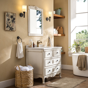 <span class=keywords><strong>Lavabo</strong></span> da bagno in legno massello stile americano <span class=keywords><strong>lavabo</strong></span> <span class=keywords><strong>antico</strong></span> da pavimento con specchio <span class=keywords><strong>mobile</strong></span> bagno - Product Image 2