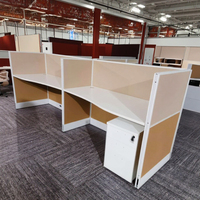Centre d'appel ouvert de style moderne pour tables de bureau Poste de travail Mobilier de table pour le personnel Poste de travail Cloison
