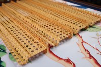 Support de Mahjong en Acrylique à Motif Tressé Rotin avec Poussoirs, Ensemble de 4 Pièces, Support de Tuiles Effet Canne Vintage, Supports de Mahjong Américains en Gros