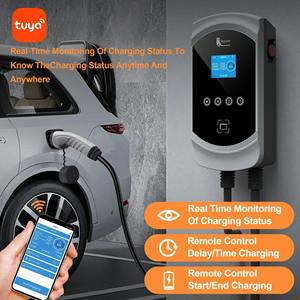 Chargeur domestique pour véhicules électriques feyree NACS 12 kW, 50 A, monophasé, chargeur mural AC, support de prise, chargeur de batterie de voiture avec contrôle par application et carte RFID - Product Image 2