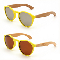 Gafas de sol polarizadas hechas a mano para niños: marco de madera con marca láser para viajes a la playa