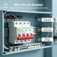Nuevo Dispositivo de Protección Eléctrica para el Hogar: Mini Interruptor Automático (MCB) de CA 1P 2P 3P 4P 6A 63A con Mango Personalizable