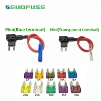 Porte-fusible de voiture 12V pour circuit additionnel, mini-prises de fusibles ATO ATC ATM APM, support de fusible avec isolation transparente