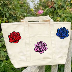 Nouveaux accessoires DIY à thermocoller, motifs floraux multicolores, roses scintillantes, patchs en PVC et feutre non tissé pour vêtements, sacs et décorations capillaires - Product Image 4