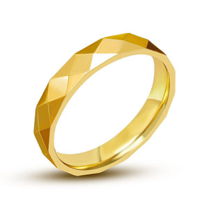 Geometric Fashion <b>Ring</b> Steel Gold For Women's Index And Pinky Fingers Titanium Steel Couple <b>Rings</b> In Stock SA473 - Product Image 2