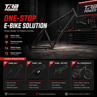 Cadre de vélo électrique TRB POWER en acier Cr-Mo, déport de 135 mm, haute résistance, pour kit de conversion VTT DIY