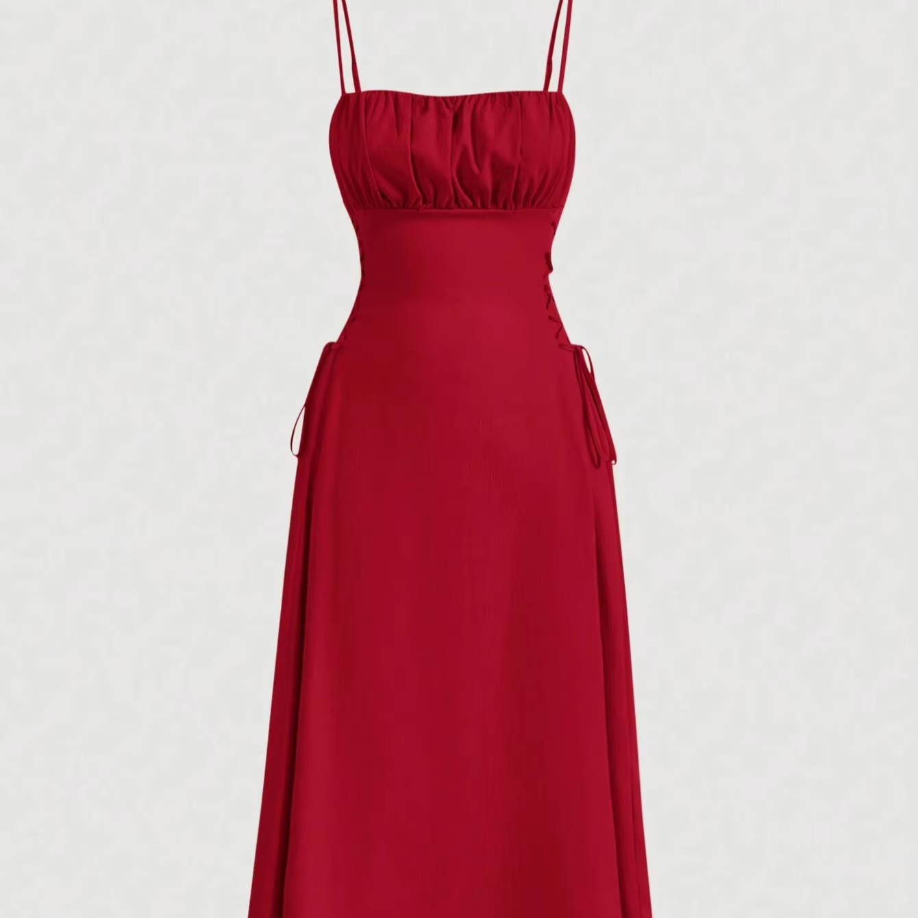strapless open back dress The Ella Dress in Colour Block Purple – Solace London main image 0